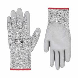 AmazonCommercial Lot de 3 paires de gants avec revêtement en polyuréthane et polyuréthane 13 g
