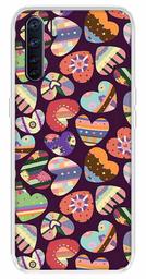 Amazon Brand - Solimo Designer Multicolor Motif Heart Pattern Design Printed Soft Back Case Mobile Cover for Oppo F15