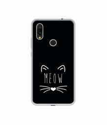 Amazon Brand - Solimo Designer Meow UV Printed Soft Back Case Mobile Cover for Mi Redmi Y3