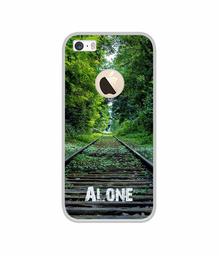 Amazon Brand - Solimo Designer Alone UV Printed Soft Back Case Mobile Cover for Apple iPhone 5 / 5S