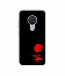 Amazon Brand - Solimo Designer Red Moon UV Printed Soft Back Case Mobile Cover for Nokia 6.2