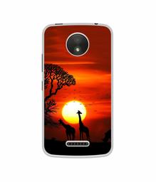 Amazon Brand - Solimo Designer Sunshade UV Printed Soft Back Case Mobile Cover for Motorola Moto C Plus