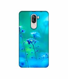 Amazon Brand - Solimo Designer Blue Flower UV Printed Soft Back Case Mobile Cover for iVooMi i1