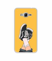 Amazon Brand - Solimo Designer Boy Shoes Pattern UV Printed Soft Back Case Mobile Cover for Samsung Galaxy J2 Ace