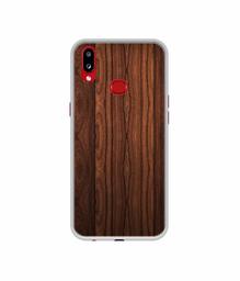 Amazon Brand - Solimo Designer Wooden Texture UV Printed Soft Back Case Mobile Cover for Samsung Galaxy A10s