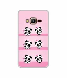 Amazon Brand - Solimo Designer Panda Pattern UV Printed Soft Back Case Mobile Cover for Samsung Z2