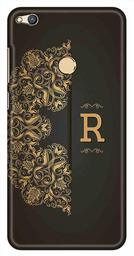 Amazon Brand - Solimo Designer Black Pattern Alphabet-R 3D Printed Hard Back Case Mobile Cover for Huawei Honor 8 Lite