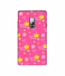 Amazon Brand - Solimo Designer Little Princess Pattern 3D Printed Hard Back Case Mobile Cover for OnePlus 2