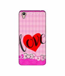 Amazon Brand - Solimo Designer Love Print On Cloth Pattern 3D Printed Hard Back Case Mobile Cover for Oppo A37