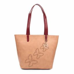 Nia & Nicole Women's Handbag (Peach, Maroon)