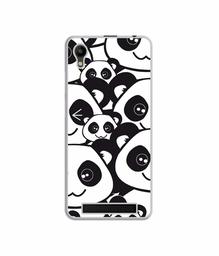 Amazon Brand - Solimo Designer Panda Texture UV Printed Soft Back Case Mobile Cover for Mobiistar C1 Lite