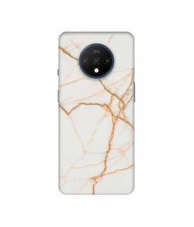 Amazon Brand - Solimo Designer White Marble 3D Printed Hard Back Case Mobile Cover for OnePlus 7T