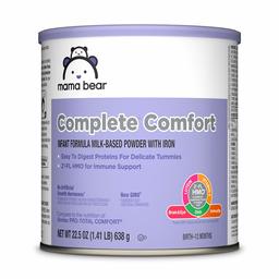 Amazon Brand - Mama Bear Complete Comfort Infant Formula Milk-Based Powder with Iron, 22.5 Ounce