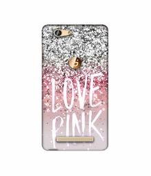 Amazon Brand - Solimo Designer Love Pink 3D Printed Hard Back Case Mobile Cover for Gionee F103 Pro