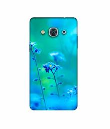 Amazon Brand - Solimo Designer Blue Flower 3D Printed Hard Back Case Mobile Cover for Samsung Galaxy J3 Pro