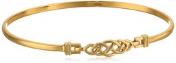 Amazon CollectionChapado en oro plata de ley bangle pulsera celta