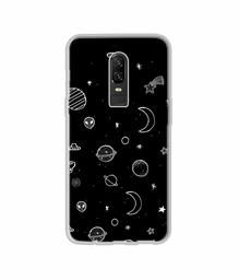 Amazon Brand - Solimo Designer Solar System UV Printed Soft Back Case Mobile Cover for OnePlus 6