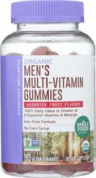 WHOLE FOODS MARKET Organic Multi for Men Gummy, 90 CT