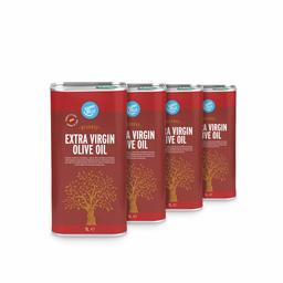 Amazon Brand - Happy Belly 100% Spanish Extra Virgin Olive Oil - Strong (4 x 1L)