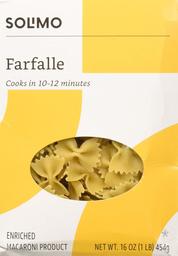 Amazon Brand - Solimo Pasta, Farfalle, 16oz