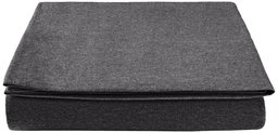 Pinzon Heather Jersey Flat Sheet, Dark Gray Heather, 280 x 320 + 10 cm