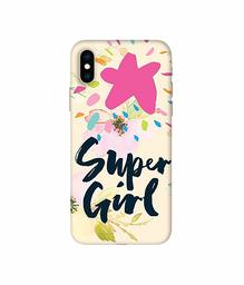 Amazon Brand - Solimo Designer Super Girl 3D Printed Hard Back Case Mobile Cover for Apple iPhone Xs Max