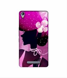 Amazon Brand - Solimo Designer Lady Vectors 3D Printed Hard Back Case Mobile Cover for Micromax Canvas Juice 3Plus Q394