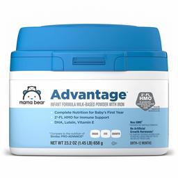 Amazon Brand - Mama Bear Advantage Infant Formula Milk-based Powder With Iron, Non-gmo, 23.2 Ounce