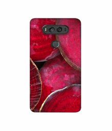 Amazon Brand - Solimo Designer Red Texture 3D Printed Hard Back Case Mobile Cover for LG V20