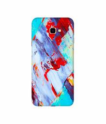 Amazon Brand - Solimo Designer Blue and Red Brush Texture 3D Printed Hard Back Case Mobile Cover for Samsung Galaxy J4 Plus