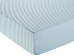 AmazonBasics Deluxe Microfiber Fitted Sheet, Spa Blue, 160cmx200cmx30cm