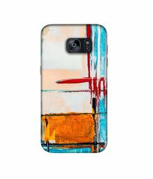 Amazon Brand - Solimo Designer Glass Paint 3D Printed Hard Back Case Mobile Cover for Samsung Galaxy S7 Edge