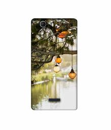 Amazon Brand - Solimo Designer Hanging Lights 3D Printed Hard Back Case Mobile Cover for Micromax Canvas Nitro 2 E311