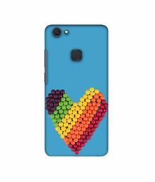 Amazon Brand - Solimo Designer Ball Heart 3D Printed Hard Back Case Mobile Cover for Vivo V7 Plus