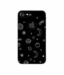 Amazon Brand - Solimo Designer Solar System 3D Printed Hard Back Case Mobile Cover for Apple iPhone 7 (with Logo Cut)