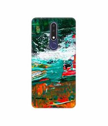 Amazon Brand - Solimo Designer Multicolor Glass Color 3D Printed Hard Back Case Mobile Cover for Nokia 3.1 Plus