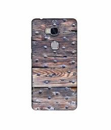 Amazon Brand - Solimo Designer Wooden Blocks Check 3D Printed Hard Back Case Mobile Cover for Huawei Honor 5X