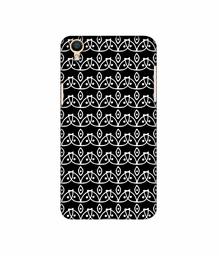 Amazon Brand - Solimo Designer White Flowers Pattern 3D Printed Hard Back Case Mobile Cover for Oppo F1 Plus