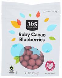 365 by Whole Foods Market, Ruby Cacao Blueberries (Chocolate Covered Fruit), 5 Ounce