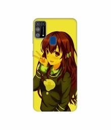 Amazon Brand - Solimo Designer DJ Girl Vector 3D Printed Hard Back Case Mobile Cover for Samsung Galaxy M31