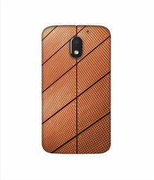 Amazon Brand - Solimo Designer Leather Texture 3D Printed Hard Back Case Mobile Cover for Motorola Moto E (3rd gen)