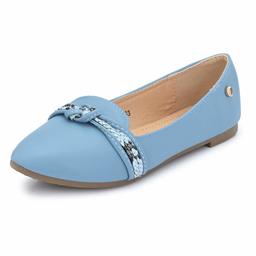 Flavia Women's Blue Ballet Flats-7 UK (39 EU) (8 US) (FL-922/BLU)