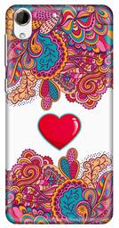 Amazon Brand - Solimo Designer Heart Design 3D Printed Hard Back Case Mobile Cover for HTC Desire 728