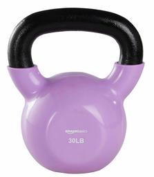 AmazonBasics Vinyl Kettlebell, 30lb