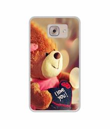 Amazon Brand - Solimo Designer Teddy Bear UV Printed Soft Back Case Mobile Cover for Samsung Galaxy J7 Max