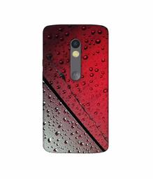 Amazon Brand - Solimo Designer Water Drop On Glass 3D Printed Hard Back Case Mobile Cover for Motorola Moto X Force