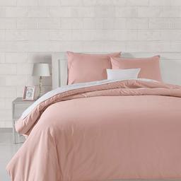 AmazonBasics Lightweight Percale Cotton Sheet Set, Dusty Rose