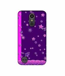 Amazon Brand - Solimo Designer Sparkling Stars 3D Printed Hard Back Case Mobile Cover for LG K10 (2017)