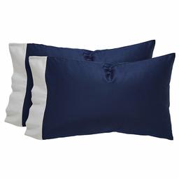 Rivet 500 Thread-Count Color Block Supima Cotton Pillowcase Set