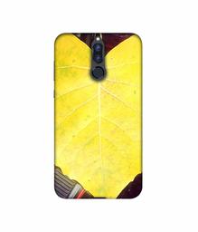 Amazon Brand - Solimo Designer Yellow Leaf 3D Printed Hard Back Case Mobile Cover for Huawei Honor 9i